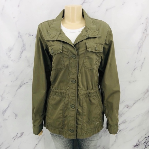 Eddie Bauer Army Green Utility Jacket - Picture 1 of 4